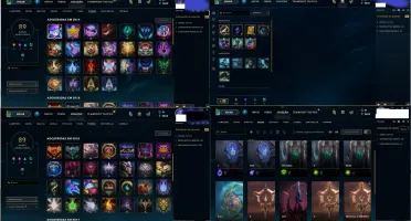 Conta LoL mestre muitas skins,runas e champs