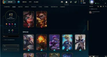 Conta LoL - Gold IV, com todos os dados certinho.