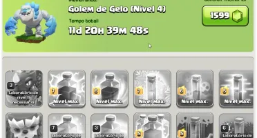CLASH OF CLANS - CV 12 MAXIMIZADO