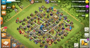 CLASH OF CLANS - CV 12 MAXIMIZADO