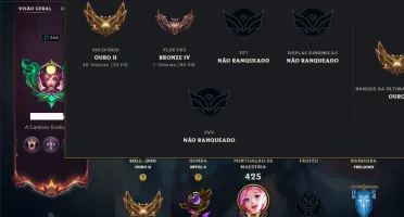 Ouro 2 com 110 Champs e 289 Skins +9 Prestigios