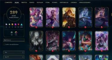 Ouro 2 com 110 Champs e 289 Skins +9 Prestigios