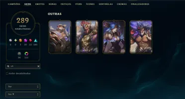 Ouro 2 com 110 Champs e 289 Skins +9 Prestigios