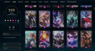 Ouro 2 com 110 Champs e 289 Skins +9 Prestigios