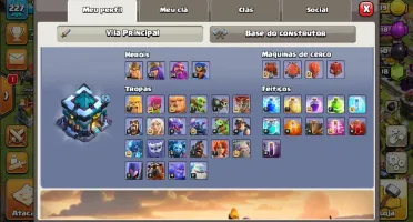 Clash of clans cv13 com quase todas defesas full