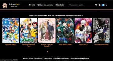 Template completo de site de animes online filmes e desenhos