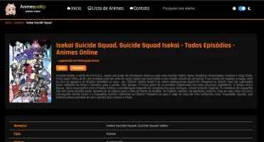 Template completo de site de animes online filmes e desenhos