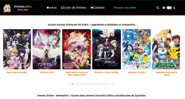Template completo de site de animes online filmes e desenhos