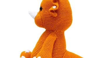 Dinossauro Mostarda em Crochê Amigurumi