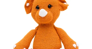 Dinossauro Mostarda em Crochê Amigurumi
