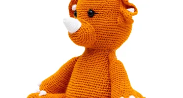 Dinossauro Mostarda em Crochê Amigurumi