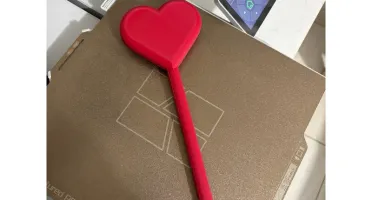 Varinha Coração Vermelho 3D 30cm