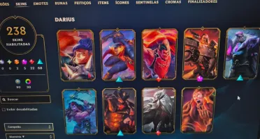 Conta De Lol Mono Darius, Com Quase Todas As Skins