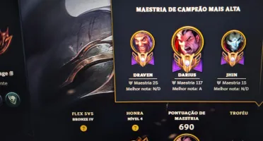 Conta De Lol Mono Darius, Com Quase Todas As Skins