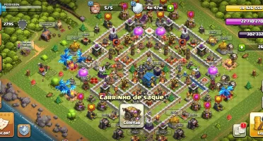 Clash do clans cv12 barato, Full recursos