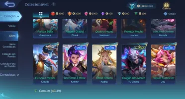 Conta Main Adc glória mitica