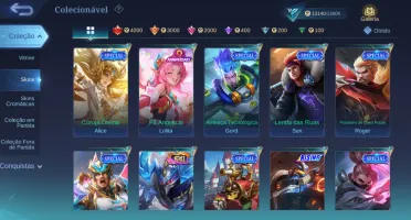 Conta Main Adc glória mitica