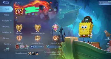 Conta Main Adc glória mitica