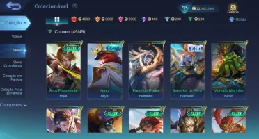 Conta Main Adc glória mitica