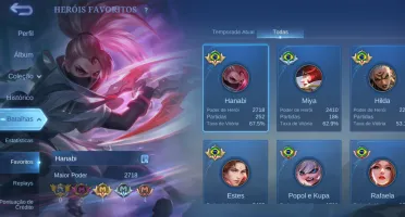Conta Main Adc glória mitica