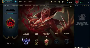 Conta LOL - Diamante IV, 65% de WR