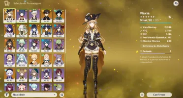 Genshin Impact Conta AR57 (NA) - ⭐️ RAIDEN C4 e NAHIDA C4 ⭐️