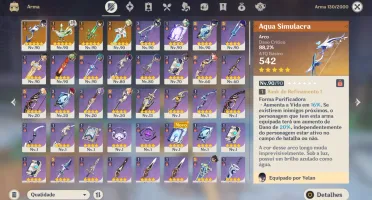 Genshin Impact Conta AR57 (NA) - ⭐️ RAIDEN C4 e NAHIDA C4 ⭐️