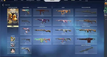 CONTA VALORANT - MUITAS SKINS (R$563 GASTOS)