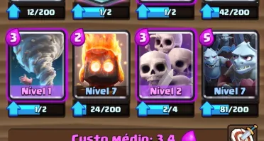 Conta de clash Royale arena 7