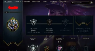 CONTA DE LOL SMURF, PRATA 1, GANHADO BASTANTE PDL!!!