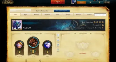 CONTA UNRANKED LV 30 / 1º MD10 / 12 CAMPEOES / 1 SKIN