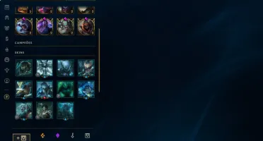 conta lol platina 2, 1200+ reais em skins