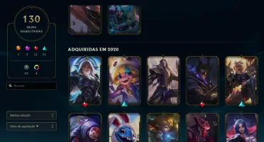 conta lol platina 2, 1200+ reais em skins