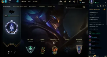 conta lol platina 2, 1200+ reais em skins