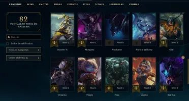 Smurf diamante 43 champs 9 skins (Ryze triunfante)