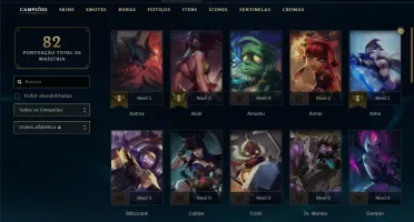 Smurf diamante 43 champs 9 skins (Ryze triunfante)