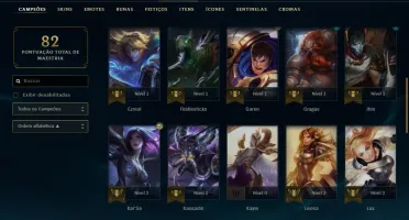 Smurf diamante 43 champs 9 skins (Ryze triunfante)