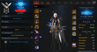 Dethblade lost ark 1387 ilvl com alts
