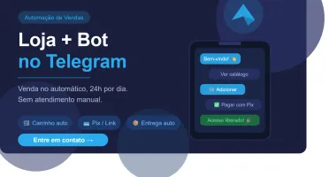 🚀 Criação De Loja + Bot Para Telegram