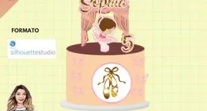 Arquivo De Corte - Topo De Bolo - Bailarina