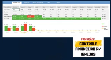 Planilha Controle Financeiro para Igrejas