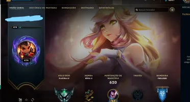 Conta league of legends Platina 4 FULL CHAMP 167 skins
