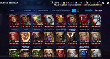 Conta Marvel Future figth 11T4 e 30 T3