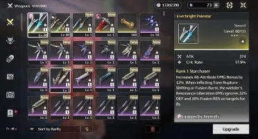 Wuthering Waves - Aemeath S4 + Arma + Lupa + Arma + 5*......