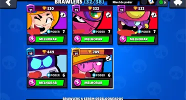 Conta Brawl Stars com 16 mil troféus e todos os LENDÁRIOS