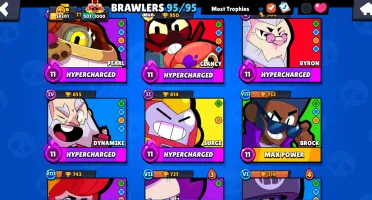 Conta Brawl Stars - Maioria full com hyper