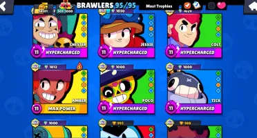 Conta Brawl Stars - Maioria full com hyper