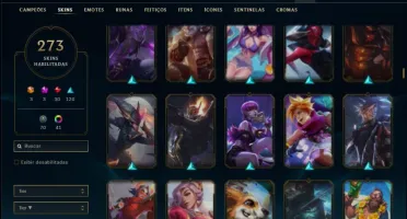 Conta ouro 2 com TODOS os champs e 273 skins +42 Cromas