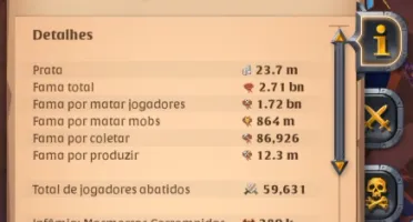 Conta Albion Online End-Game 2.7B de Fama