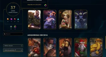 CONTA LEVEL 166 - GOLD IV - 82 CAMPEÕES